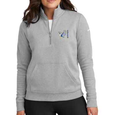EPES Side - Women's Club Fleece Sleeve Swoosh 1/2 Zip Thumbnail